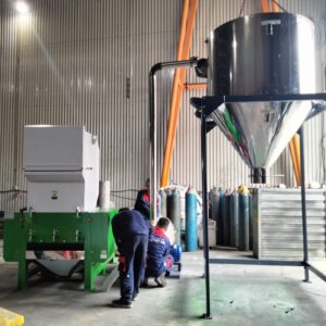Hệ thống băm hút nhựa tự động