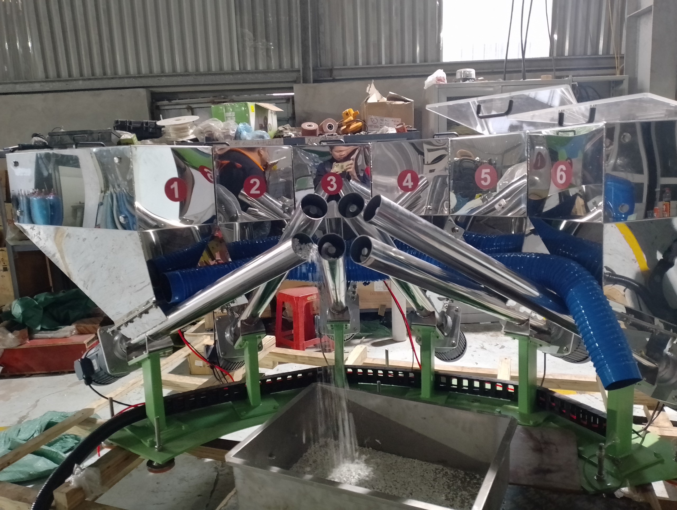 Cân định lượng nhiều thành phần - multihead weigher machine