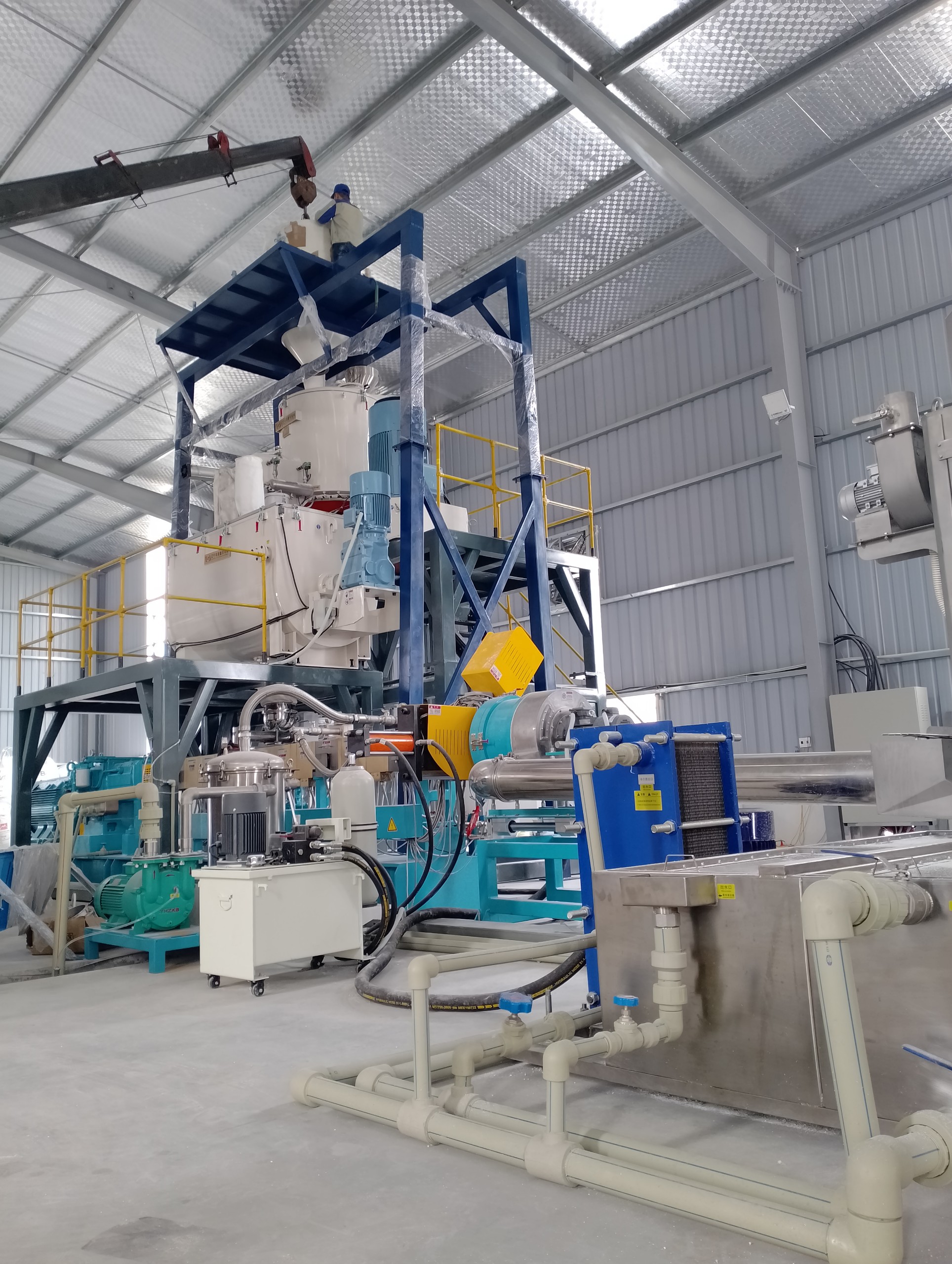 Dây chuyền sản xuất hạt nhựa Taical (Sản xuất hạt Talc)