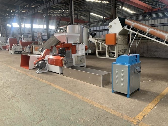 hệ thống băm và tạo hạt xốp tái chế eps hips