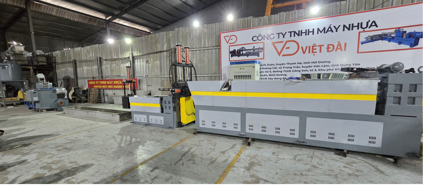 Máy tạo hạt nhựa 2 cấp