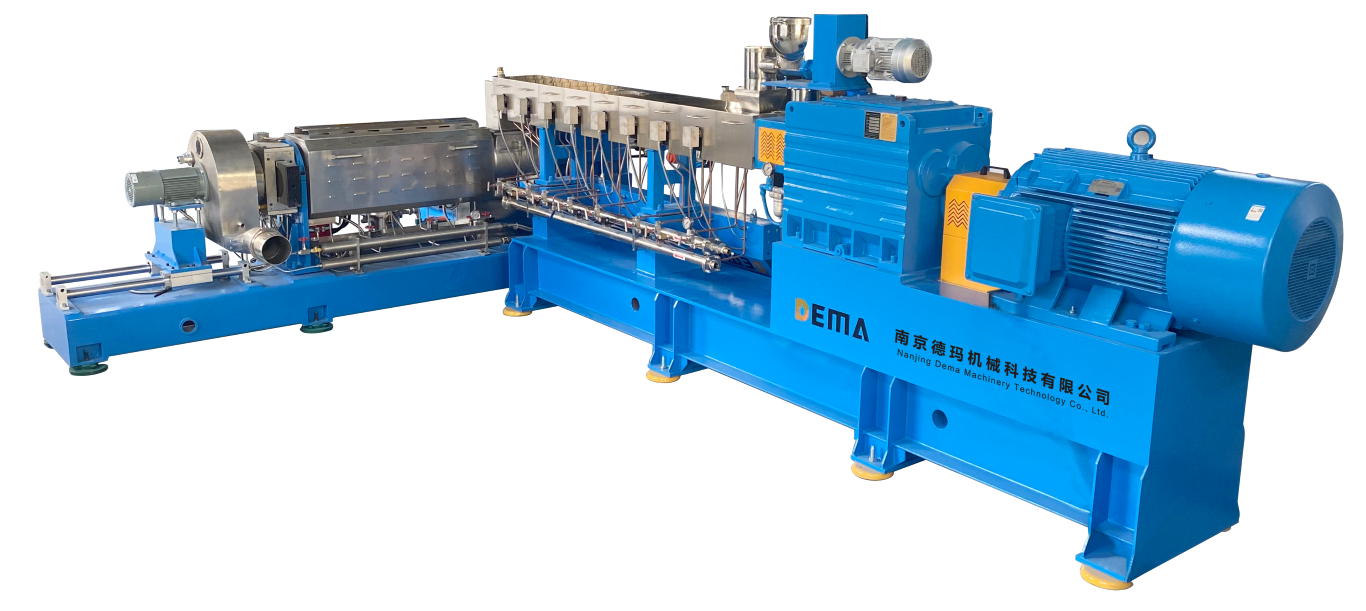 Máy tạo hạt nhựa tái chế 2 cấp.