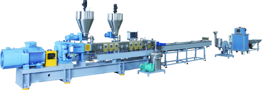 Máy đùn trong dây chuyền tạo hạt nhựa tái chế