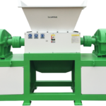 Máy bào nhựa 2 trục công nghiệp