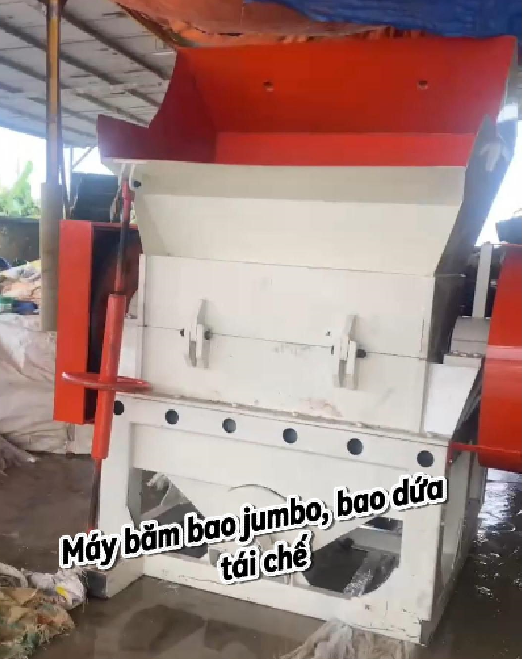 máy băm tái chế bao bì nhựa